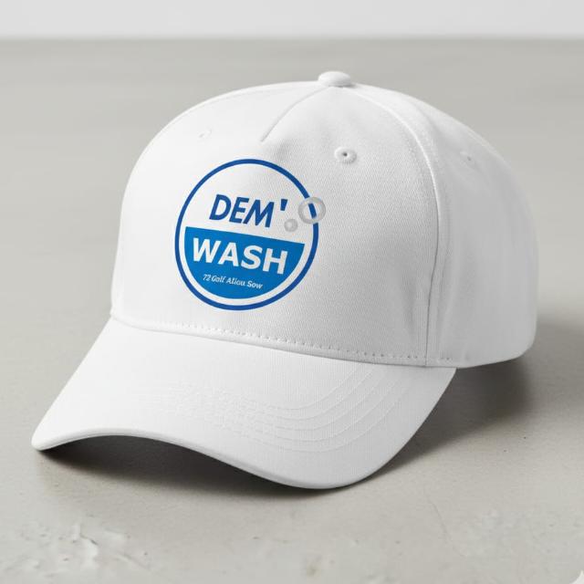 Casquette Dem'Wash avec le logo et l'adresse 72 Golf Aliou Sow